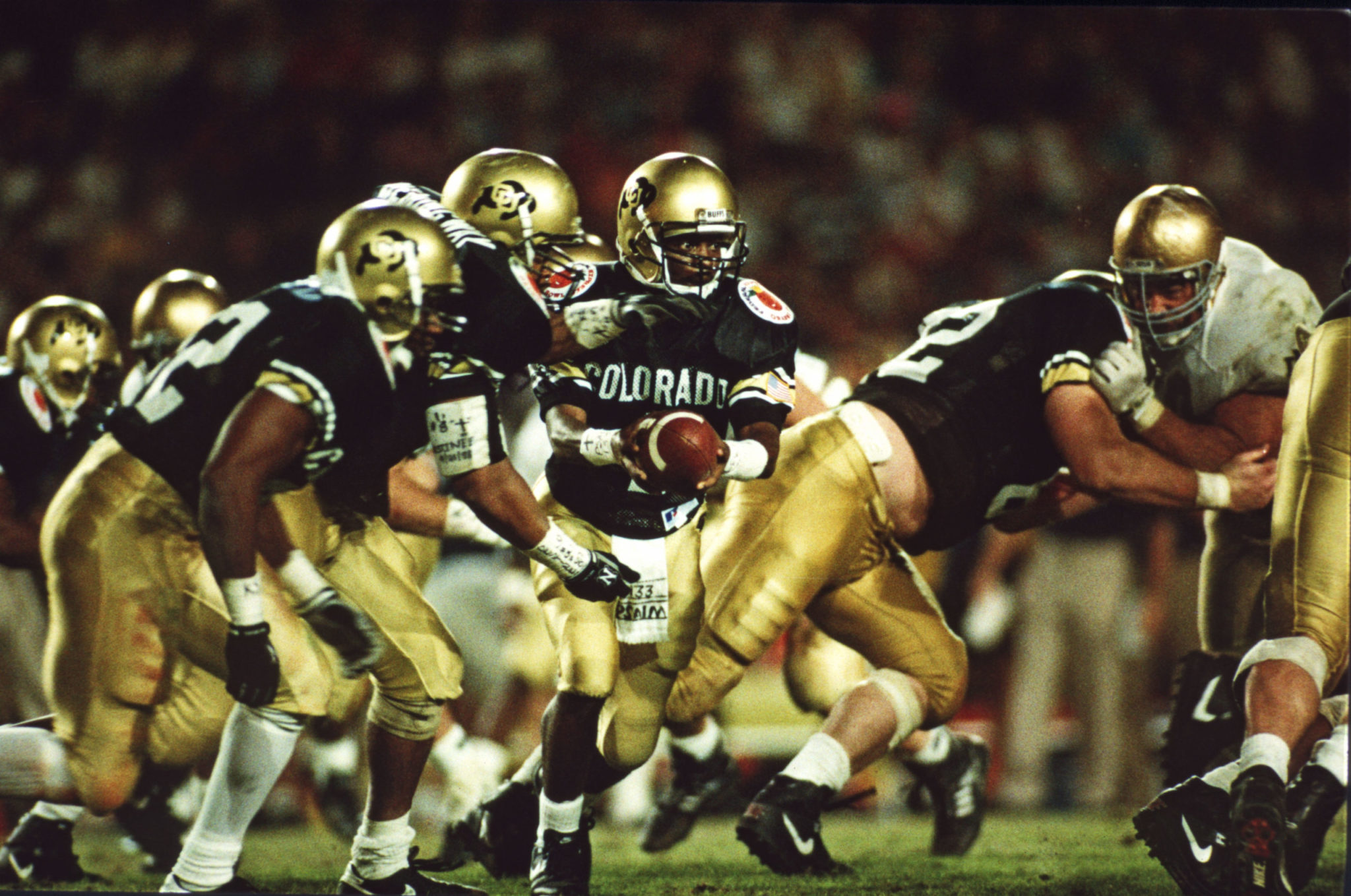 Colorado Buffaloes College Football National Championship 1990 Coach Bill McCartney Alfred Williams Eric Bieniemy Kansas City Chiefs Denver Broncos Mike Pritchard 104.3 The Fan Radio Chad Brown Darian Hagan David Plati Boulder Colorado Folsom Field Interviews Cherry Creek Magazine Kevin Marr