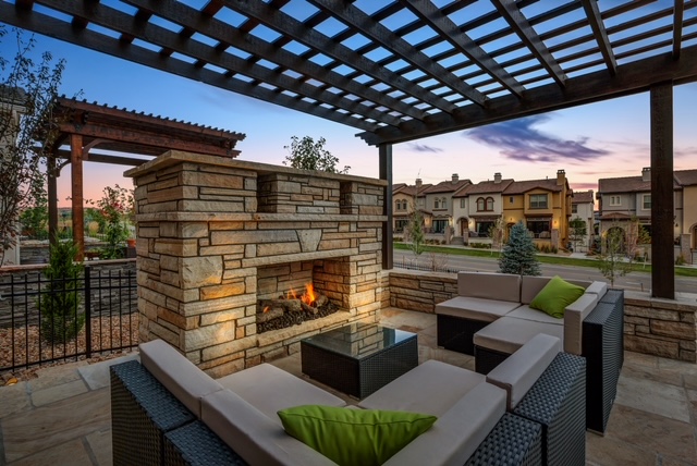 Harvester Landscapes Cherry Creek Magazine 2024 tips trends outdoor living Cherry Creek homes Denver homes Colorado homes sustainable landscapes functional outside spaces smart lighting and technology modern hardscaping sustainable luxury